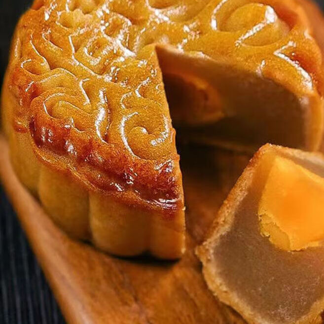 酥園康 廣式月餅 蓮蓉蛋黃味 26g*30袋包裝禮盒產(chǎn)品包裝創(chuàng)意設(shè)計欣賞(圖2)