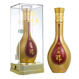 創(chuàng)意酒包裝設(shè)計五糧液五糧醇臻選濃香型白酒單瓶裝產(chǎn)品包裝設(shè)計欣賞(圖2)