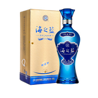 創(chuàng)意酒包裝設計洋河 海之藍 藍色經(jīng)典 52%vol 濃香型白酒 375ml 單瓶裝產品包裝設計欣賞(圖2)