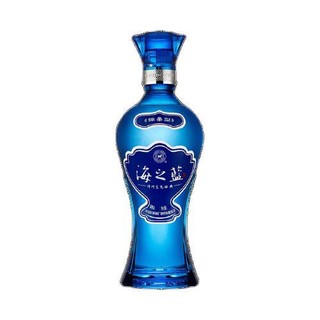創(chuàng)意酒包裝設計洋河 海之藍 藍色經(jīng)典 52%vol 濃香型白酒 375ml 單瓶裝產品包裝設計欣賞(圖3)