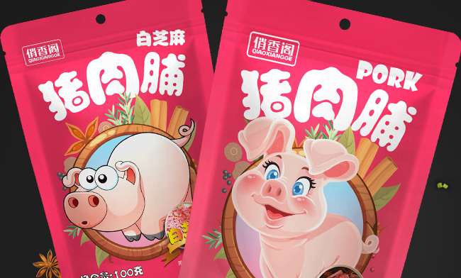 俏香閣品牌logo與食品包裝設(shè)計(jì)欣賞(圖4)