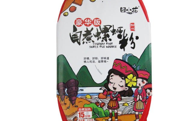 田小花螺螄粉品牌logo與食品包裝設(shè)計欣賞(圖2)