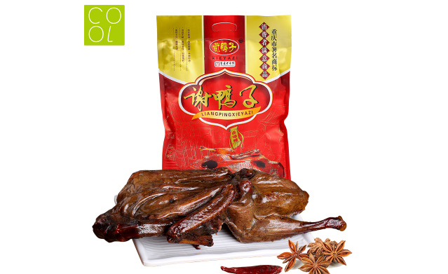 謝鴨子品牌logo與食品包裝設(shè)計(jì)欣賞(圖2)