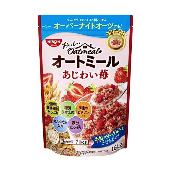 包裝創(chuàng)意設計欣賞美味的燕麥片美味草莓日清思科(圖1)
