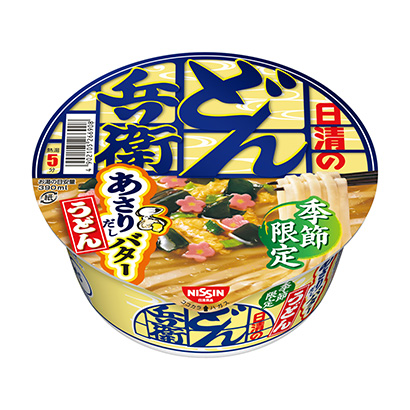 包裝設(shè)計(jì)公司推薦日清的烏冬兵衛(wèi)朝日黃油烏冬面日清食品包裝設(shè)計(jì)欣賞(圖1)
