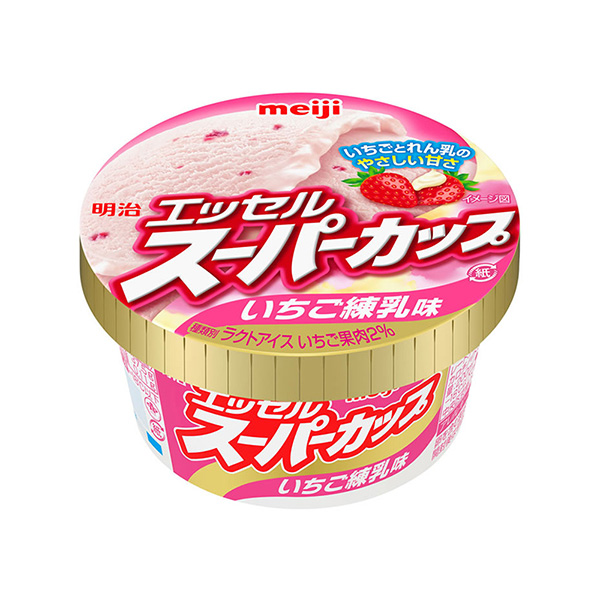 包裝設(shè)計公司推薦明治埃塞爾超級杯草莓煉乳味明治包裝設(shè)計欣賞(圖1)