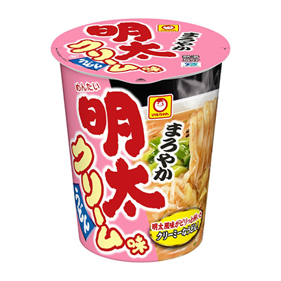 包裝設(shè)計公司推薦麥爾圓潤明太奶油味烏冬面東洋水產(chǎn)包裝設(shè)計欣賞(圖1)