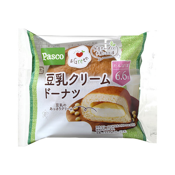 食品包裝設(shè)計(jì)欣賞豆?jié){奶油甜甜圈敷島制面包包裝設(shè)計(jì)欣賞(圖1)