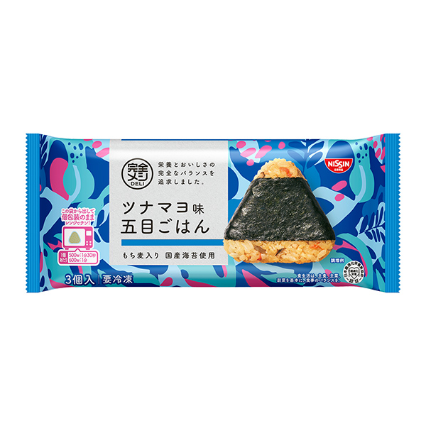 包裝設(shè)計(jì)欣賞冷凍完全飯DELI ＜金槍魚(yú)醬味什錦飯＞飯團(tuán)(日清食品) (圖1)