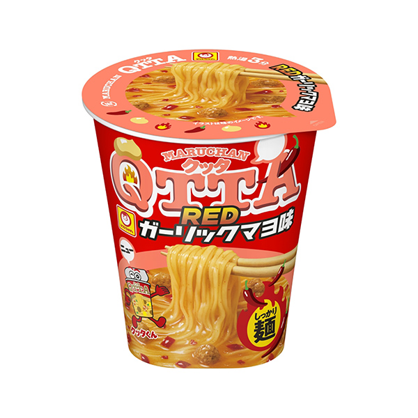 包裝設(shè)計(jì)欣賞maru chan qtta ＜ red garic mayo味＞ (東洋水產(chǎn)) (圖1)