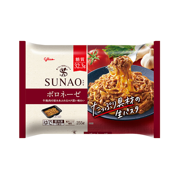 包裝設(shè)計欣賞SUNAO大量配料的生意大利面博羅內(nèi)塞(江崎格力高) (圖1)